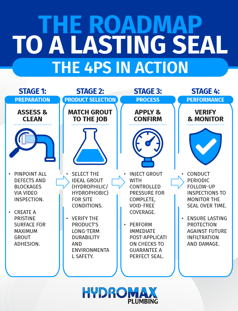 Roadmap for creating a lasting seal with step-by-step expert guidance.